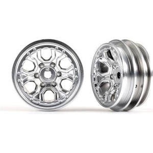 Traxxas диск 1.0" спица полуматов хром (2)