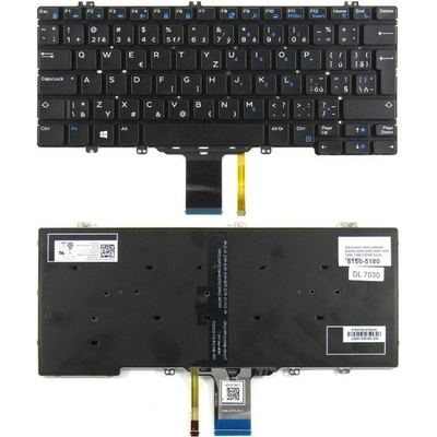 DeTech Klávesnica pre notebook Dell 7280, CZ/SK