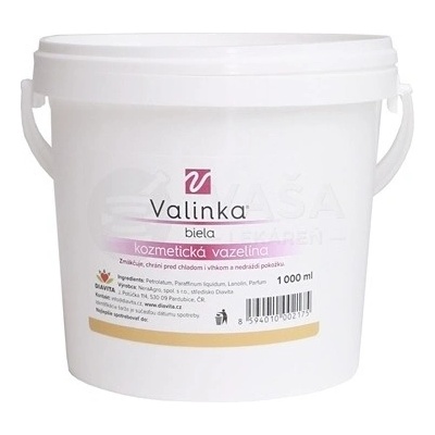 Valinka Vazelína bílá kosmetická 1000 ml