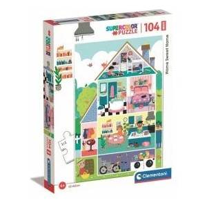 Clementoni Puzzle 104 Maxi Super Color Home sweet home