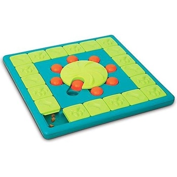 Nina Ottosson Pamlskový hlavolam pre psov Multipuzzle 40 x 40 x 5 cm Obtiažnosť 4 modro zelený