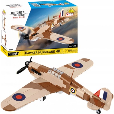 Cobi 5866 II WW Hawker Hurricane Mk. I, 1:48, 138 kostek – Zboží Dáma