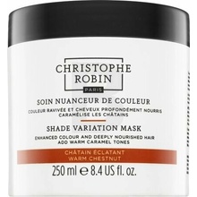 Christophe Robin Shade Variation Mask výživná krémová maska na vlasy odtieň Warm Chesnut 250 ml