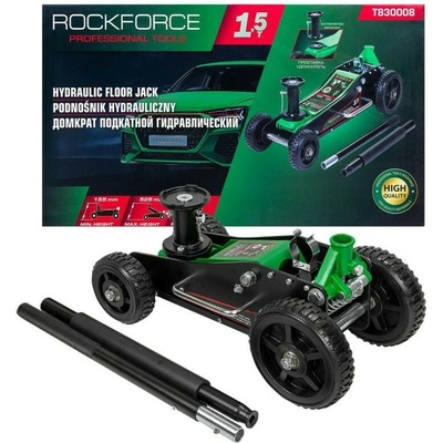 Rock FORCE hydraulický zdvihák na auto 1,5 t zdvih 155–525 mm FS-58814