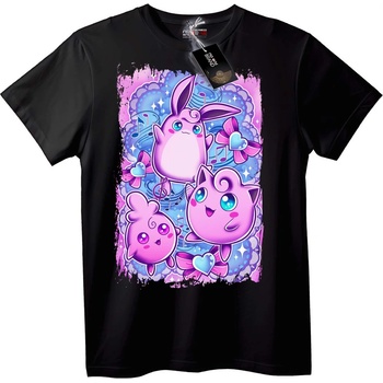 NOONEBRAND Тениска Kawaii музикални животни - M, White