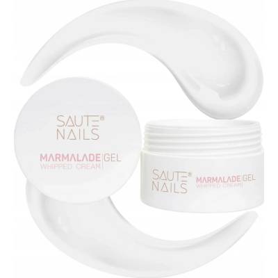 Saute Nails stavební gel Marmalade Whipped Cream bílý 30ml
