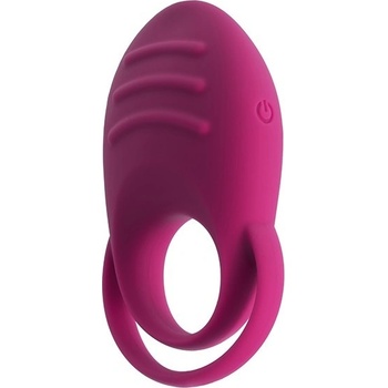 ostatní Dual cock ring - red
