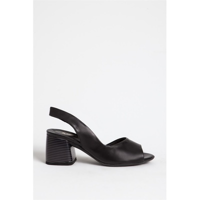 Jacket Club Дамски сандали от естествена кожа 640 - Червени #318756 (318756_Черно)