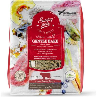 Sunday Pets Gentle Bake Adult Small & Medium Breed Beef 1,3 kg