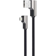 Aukey CB-AL01 Lightning – USB‑A s úhlem 90° MFi 2m černý