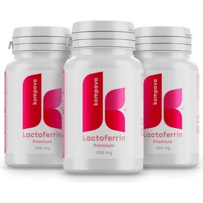 Kompava Lactoferrin Premium 350 mg 3 x 60 kapsúl