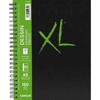 Canson Book Wire Bound Long Side XL Drawing Скицник 60 A5 160 g Portrait (C31200L017)