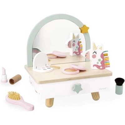 Janod Еднорог Дървена малка тоалетка