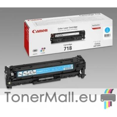 Canon Оригинална тонер касета CANON Cartridge 718C (Cyan) 2661B002AA