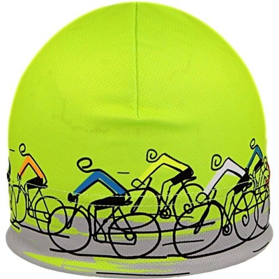 RDX čepice Peleton neon zeleno žlutá