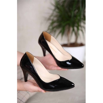 Moda Trend Дамски лачени обувки - Черни #312244 (312244_Черно)