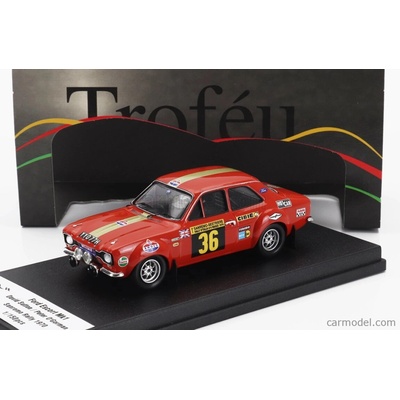 Trofeu Ford england Escort Mki night Version N 36 Rally Sanremo 1970 David Sutton Peter O'gorman Red 1:43