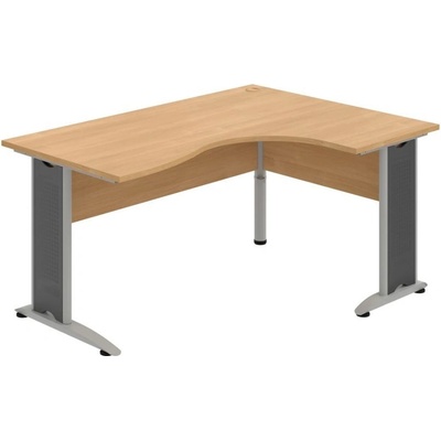 OFFICE PRO s.r.o. HOBIS kancelársky stôl pracovný tvarový, ergo ľavý - CE 2005 L, dub