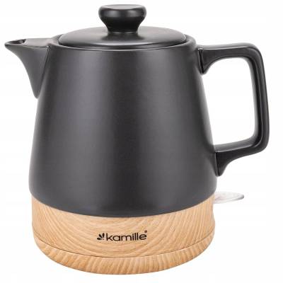 NoName Керамичен чайник 1 L 1200 W Черно (KAMI-CZ-003-82) (KAMI-CZ-003-82)