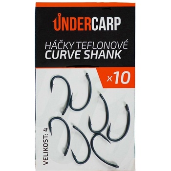 UnderCarp Teflonové CURVE SHANK Veľ. 4 10ks