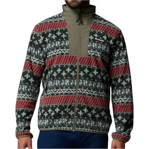 Columbia Мъжко поларено яке Columbia Sequoia Grove II Full Zip Printed Fleece Fleece jacket - Greenscape / Wizard Island (005-7384-0211)