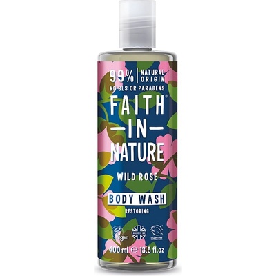 Faith in Nature sprchový gel Divoká růže 400 ml