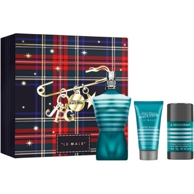 Jean Paul Gaultier Le Male EDT 125 ml + balzám po holení 50 ml + deostick 75 ml pánská dárková sada