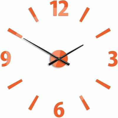 Moderné nástenné hodiny KLAUS ORANGE