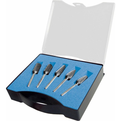 Karnasch 114907U | DIN sada frézok 12,0 mm, stopka 6 mm - 5 ks, univerzálne ozubenie HP-3 nepovlakované