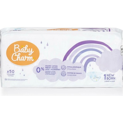 Baby Charm Super Dry Flex 1 Newborn 2-5 kg 50 ks