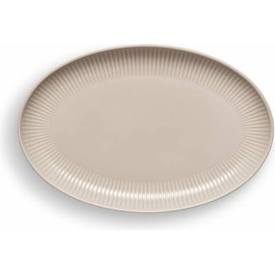 eva solo Oválný mělký talíř Legio Nova Palette béžový 24,5 cm -
