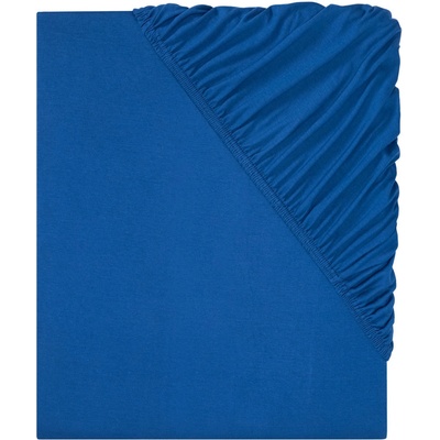 Livarno Home Žerzejové napínací prostěradlo 90-100x200 modrá – Zboží Dáma