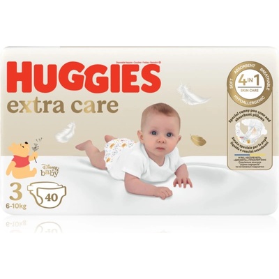 Huggies Extra Care Size 3 еднократни пелени 6-10 kg 40 бр