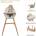 KinderKraft FINI 2 столче за хранене GREY (NEW024160)