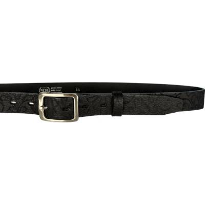 Penny Belts Dámský kožený opasek 30-197-V2-63 černý