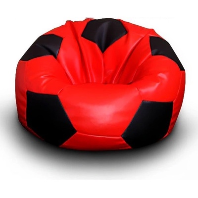 FITMANIA Fotbalový míč XL Vzor 09 ČERVENO-ČERNÁ