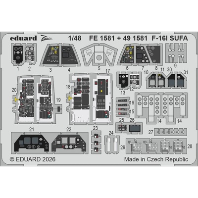 EDUARD F-16I SUFArecommended for GREAT WALL HOBBY 1:48