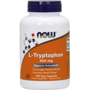 NOW NOW L-триптофан 500 mg, 120 растителни капсули