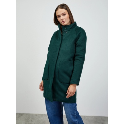 ZOOT. lab Тъмнозелено дамско палто от вълнена смес ZOOT. lab Tiffy ZOOT. lab | Zelen | ЖЕНИ | S
