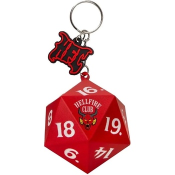 Stranger things Ключодържател скуиши Stranger Things - Hellfire Club, Зар (CR2789)
