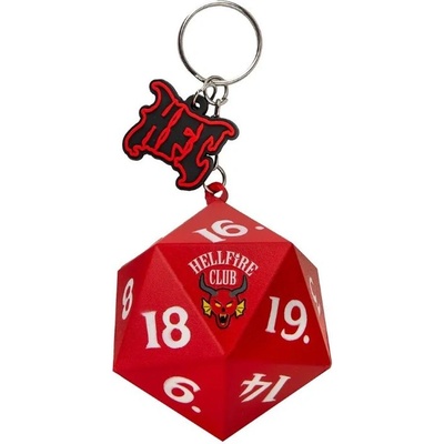 Stranger things Ключодържател скуиши Stranger Things - Hellfire Club, Зар (CR2789)