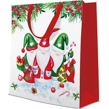 Darčeková taška PAW Christmas Glomes, veľká 26,5x13x33,5 cm