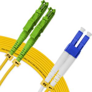 Conneu E2000-APC-SC-UPC Uniboot пач корда, сингълмод, 3 мм, жълта, Conneu (15 м) (CNFJ-E2ASCOS2UBYE3mm-15)