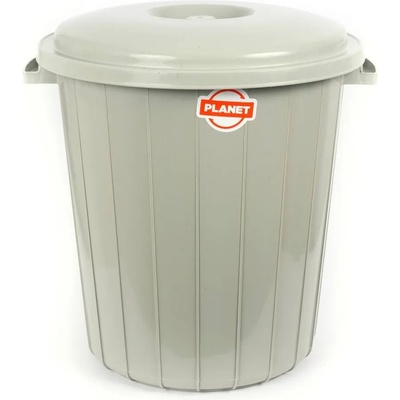 25 л сиво кошче за боклук с капак Planet (013316)