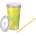 TITIZ IRIS LIMESHAKE чаша с капак, сламка 600ml AP-9444 (AP-9444)