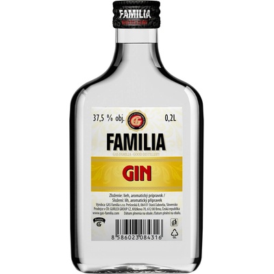 Familia Gin 37,5% 0,2 l (čistá fľaša)