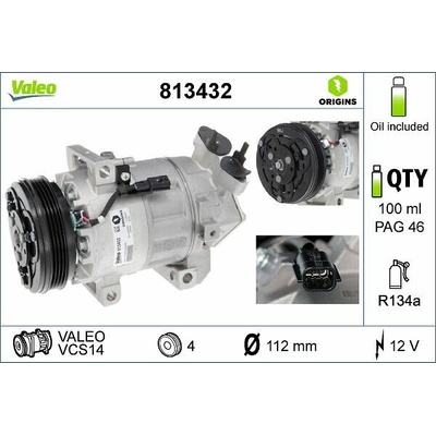 Kompresor, klimatizace VALEO 813432