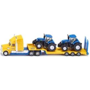 SIKU - Комплект тир с трактори Truck with New Holland tractors (1805)
