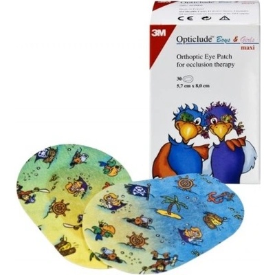 3M Opticlude Boys & Girls Maxi oční náplast 5,7 x 8 cm 30 ks