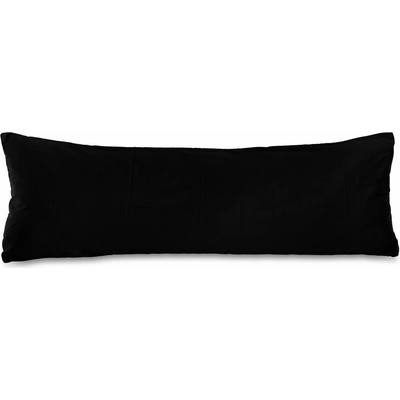 Kvalitex satén na relaxačný vankúš čierny 45 x 120 cm